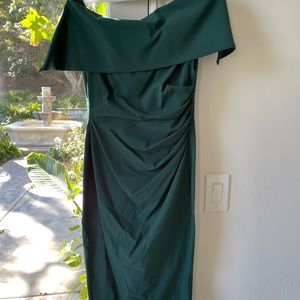 Vince Camuto off shoulder cocktail dress.
